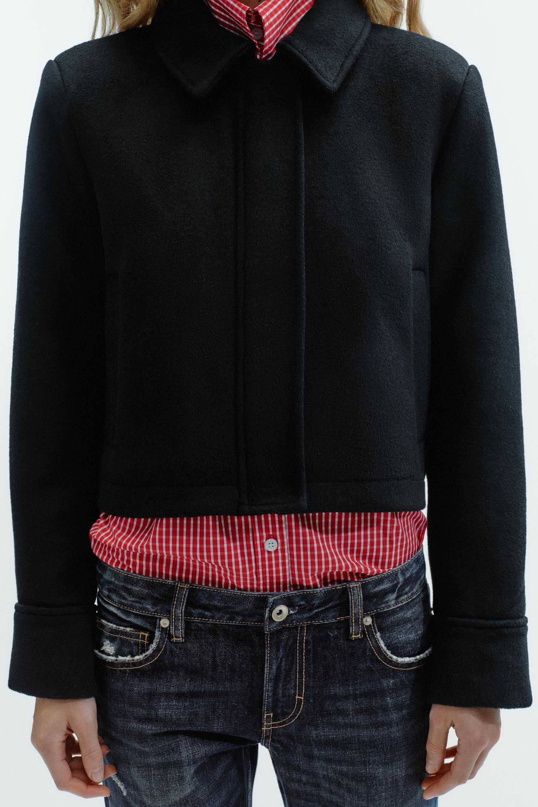 JACKE AUS WOLLMISCHUNG