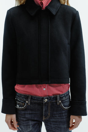 WOOL BLEND JACKET WITH POCKETS - Image 3