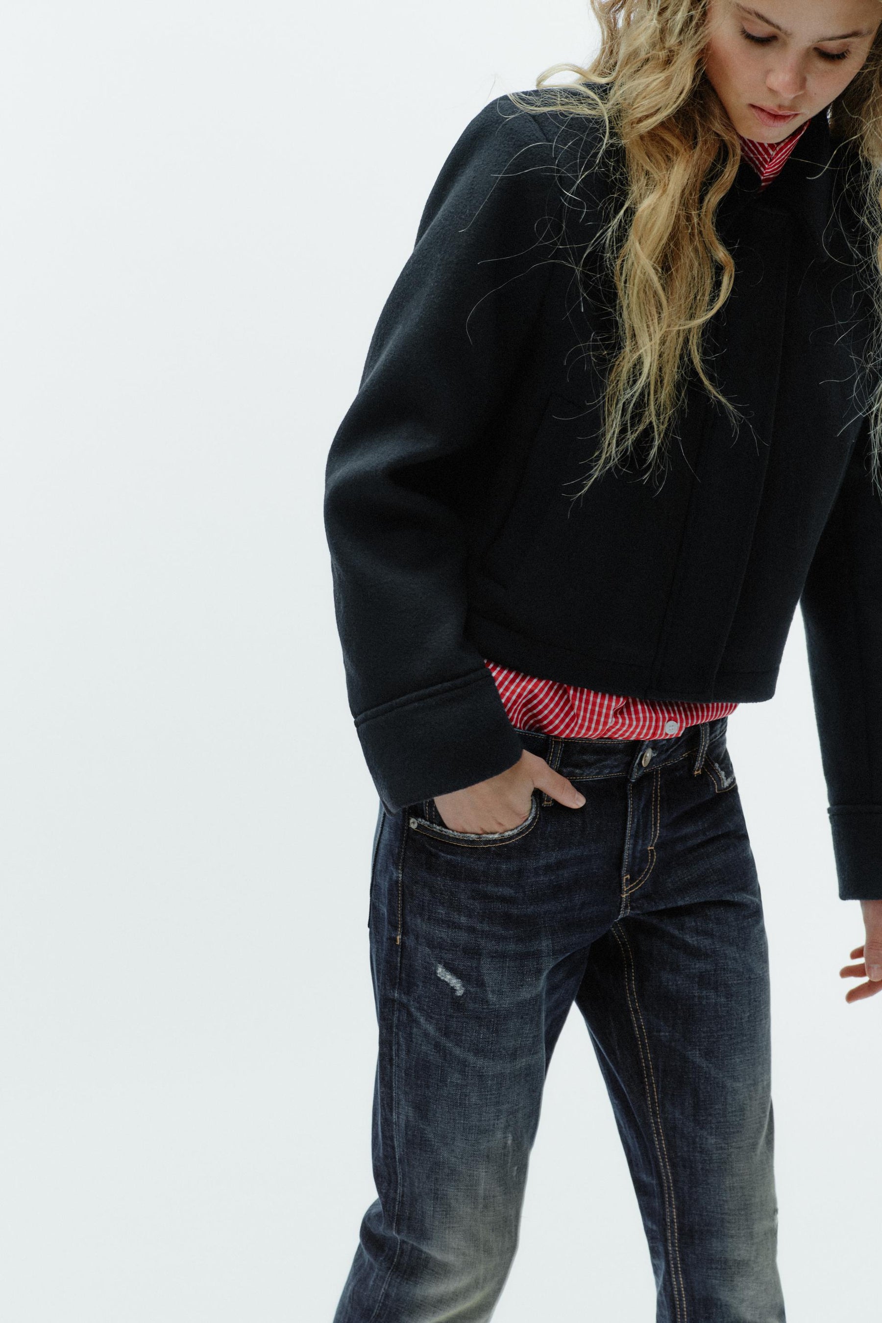 WOOL BLEND JACKET WITH POCKETS - Image 4