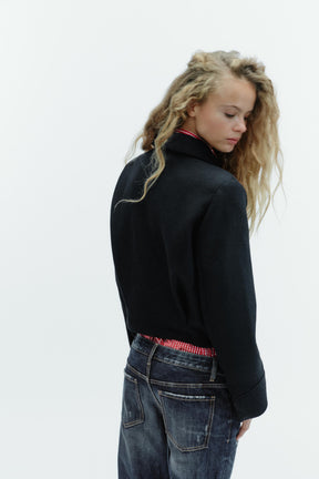 JACKE AUS WOLLMISCHUNG