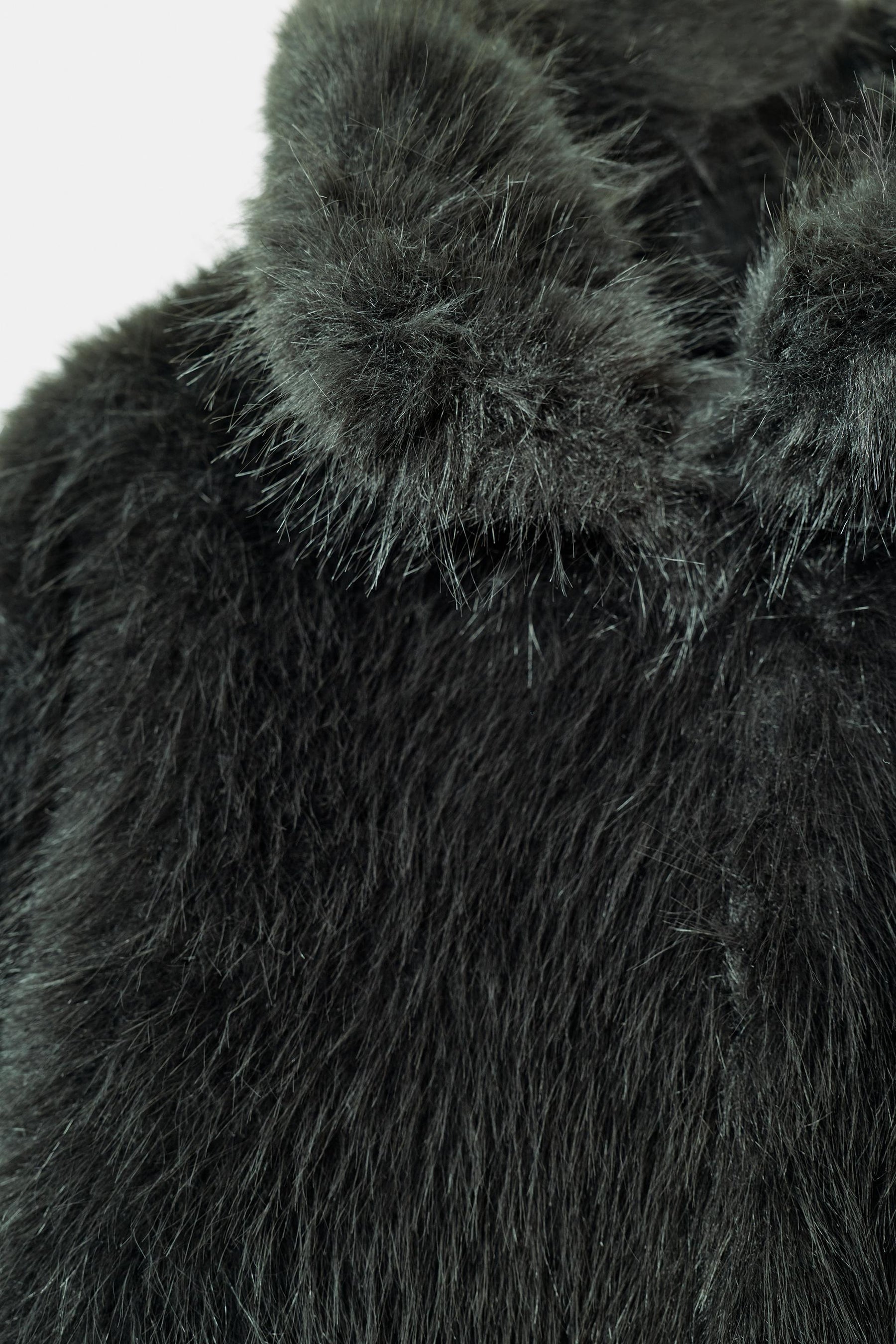SHORT FAUX FUR COAT WITH TOGGLES - Image 8