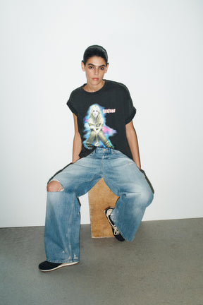 T-Shirt mit Verwaschenem Effekt