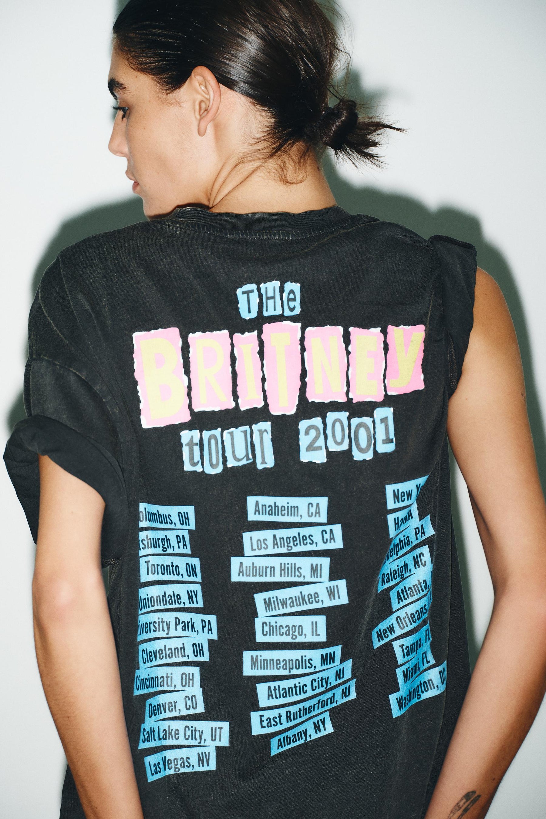 T-Shirt mit Verwaschenem Effekt