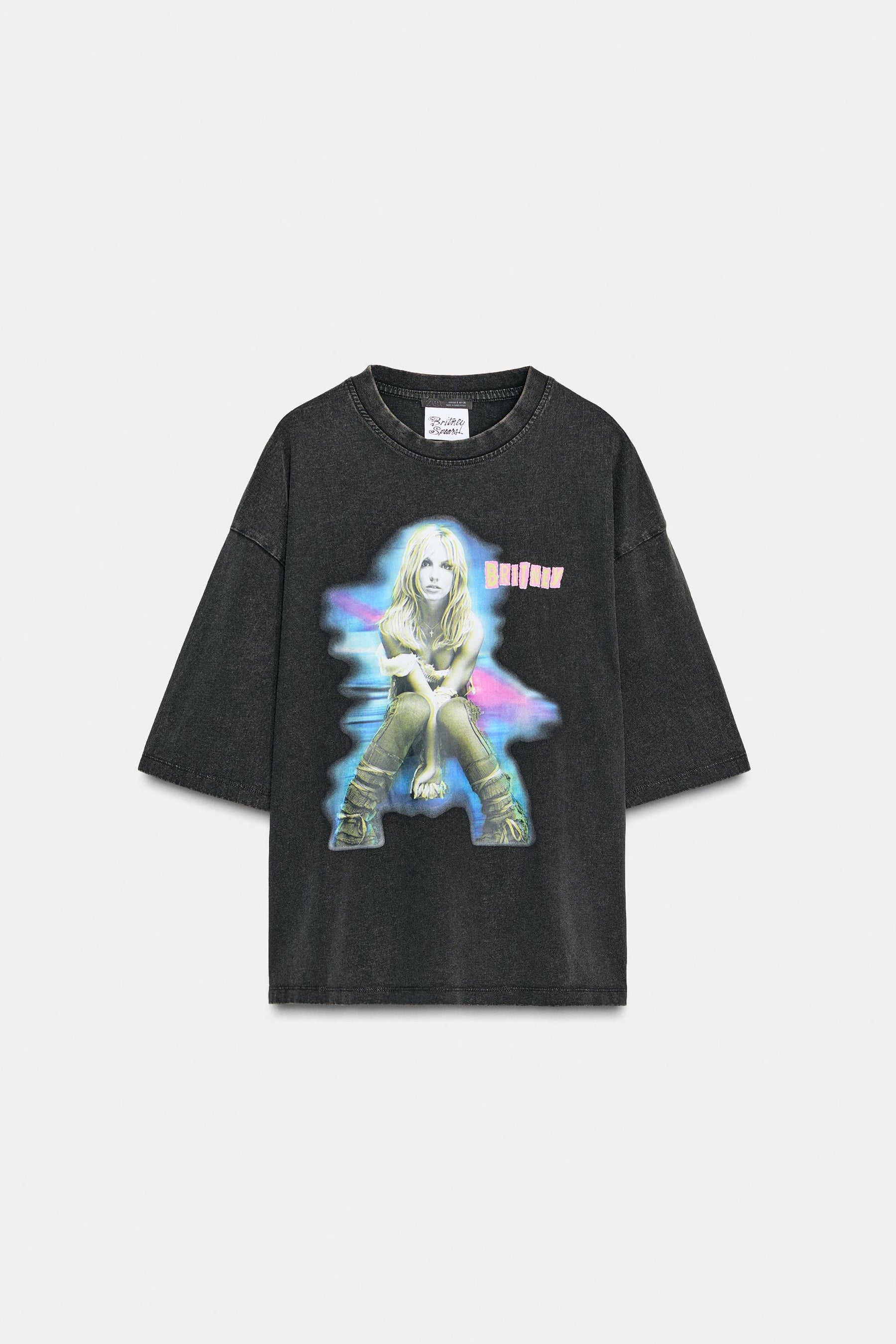 T-Shirt mit Verwaschenem Effekt