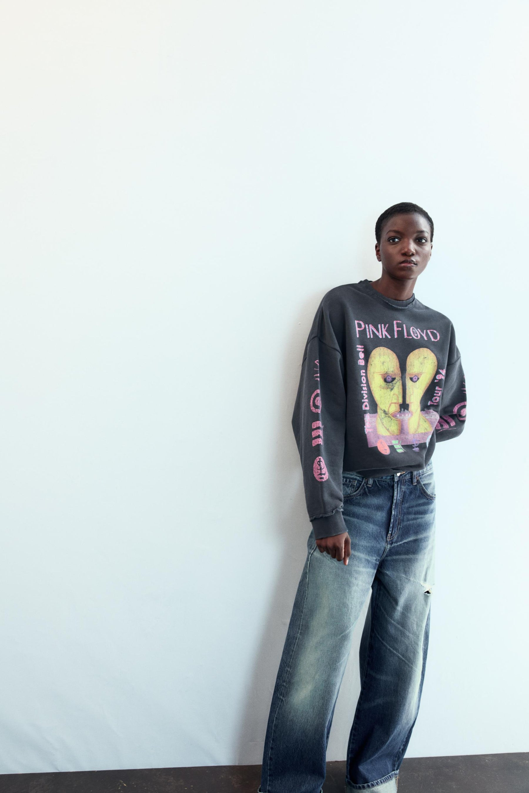 Sweatshirt im Used-Look