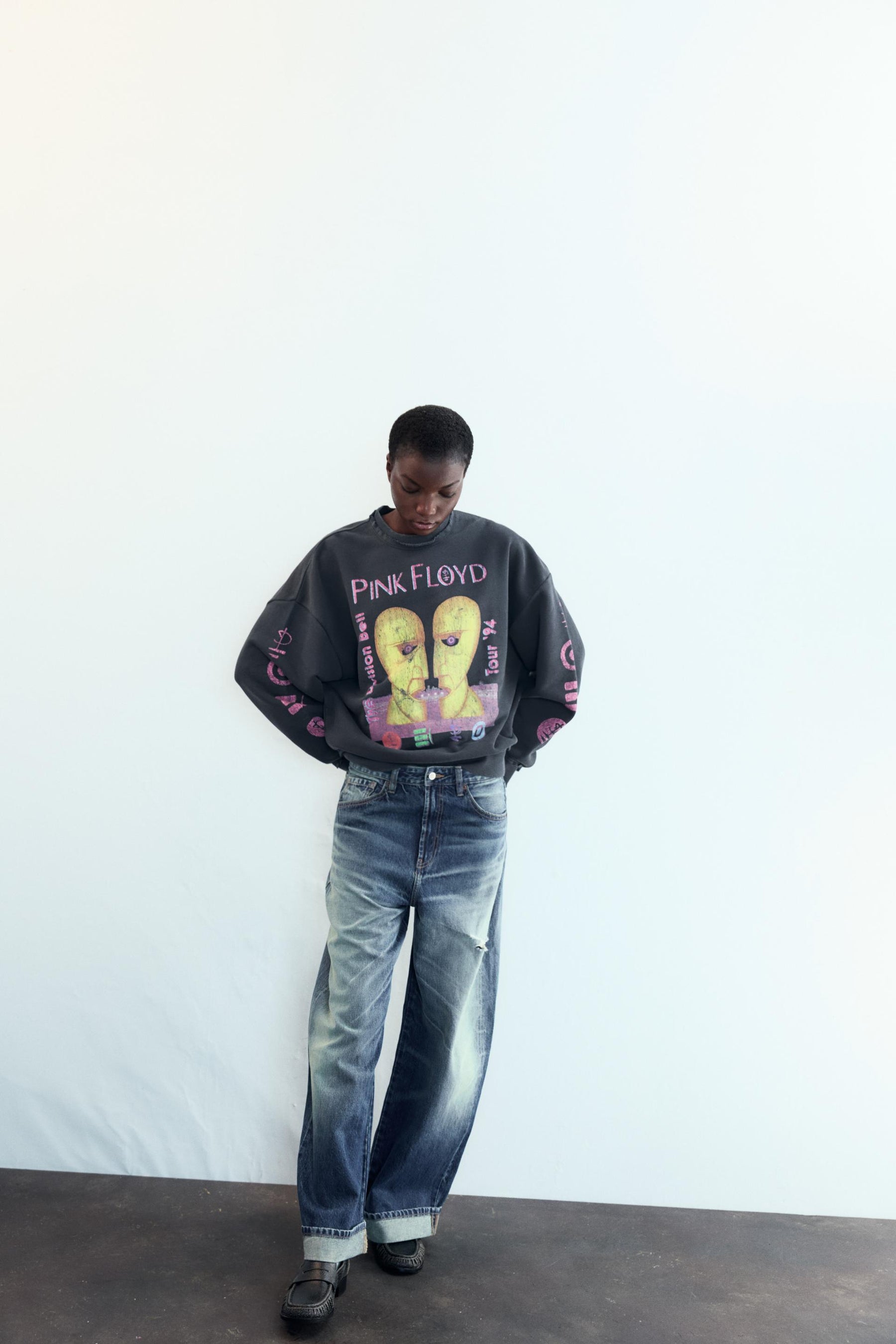 Sweatshirt im Used-Look