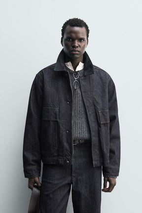 DENIM JACKET WITH POCKETS - Image 2