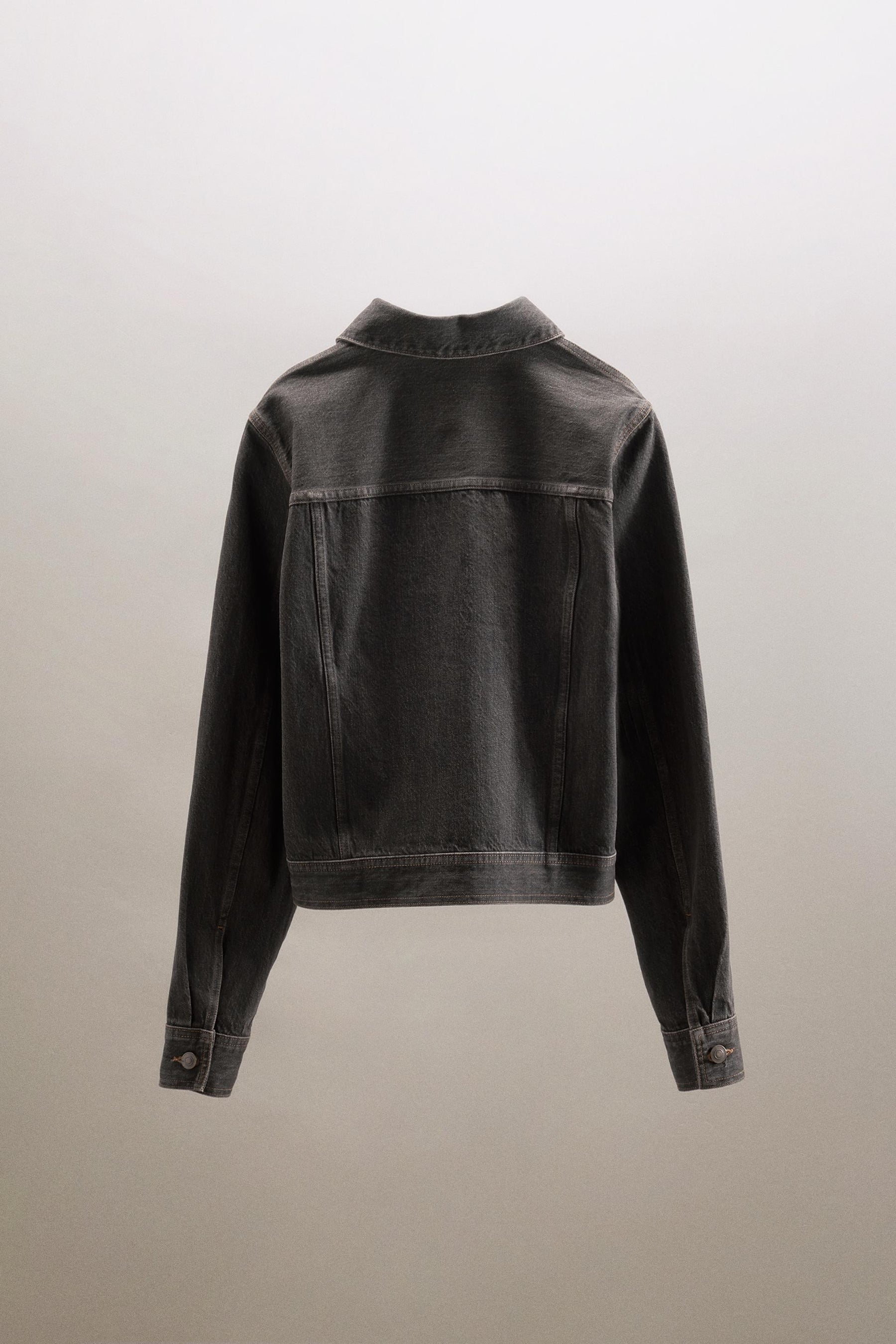 Jeansjacke mit Falten