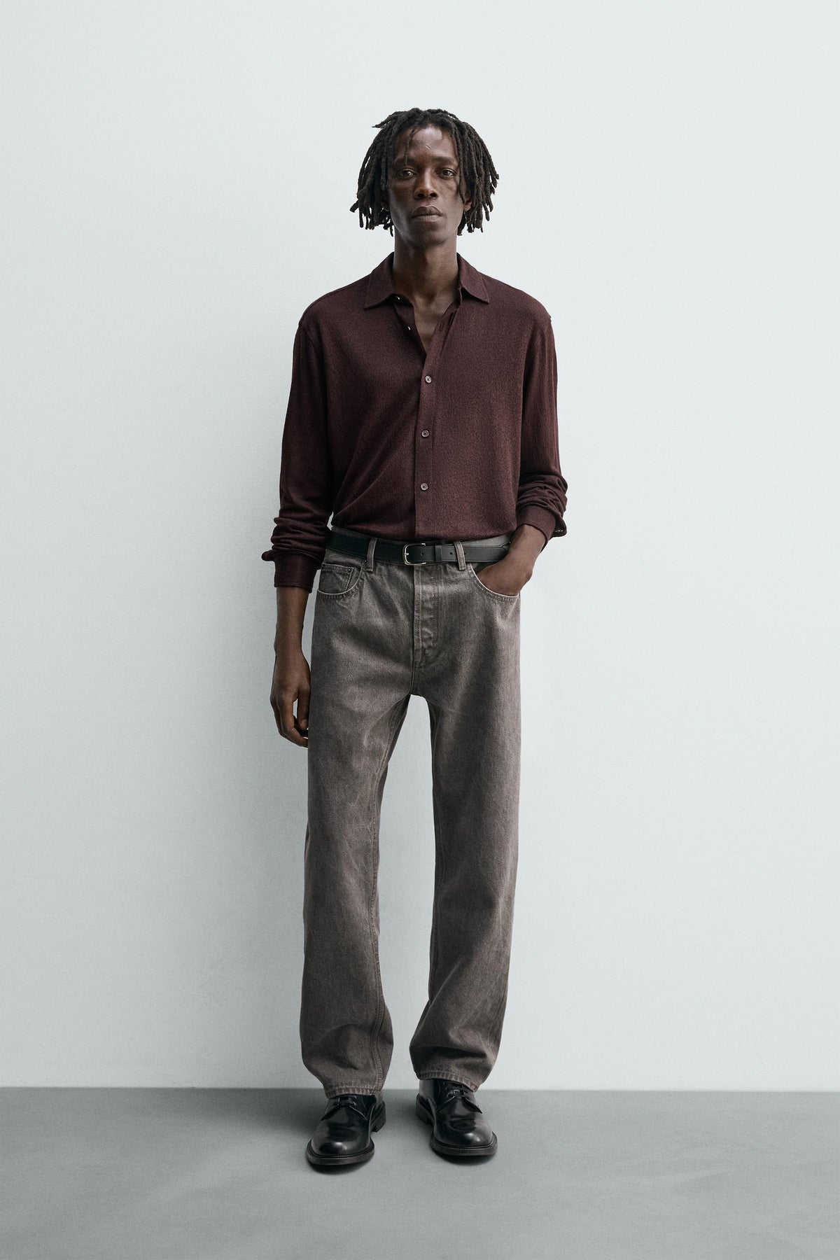 TEXTURED JACQUARD SHIRT - Image 1