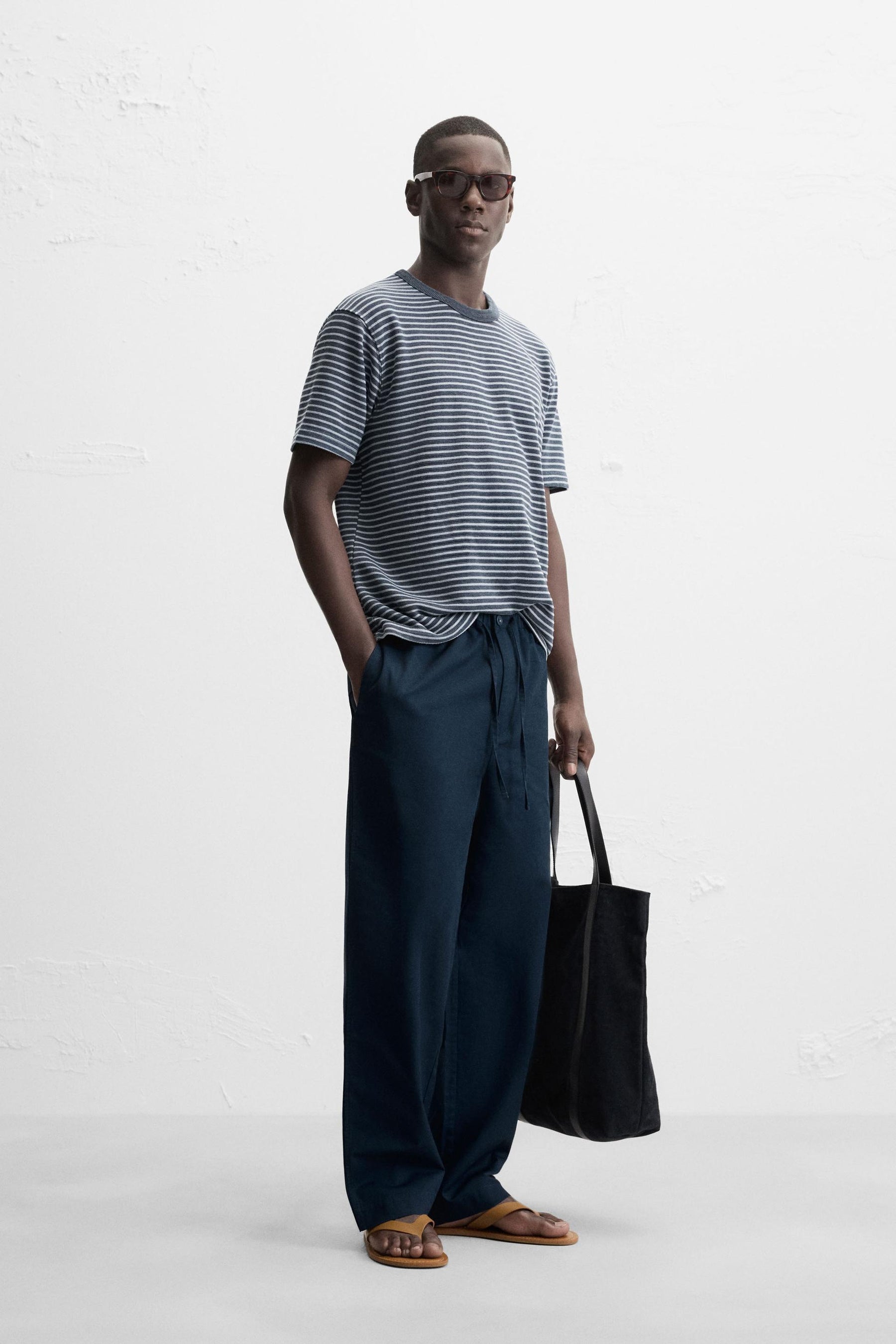 RELAXED FIT STRAIGHT-LEG TROUSERS - Image 4