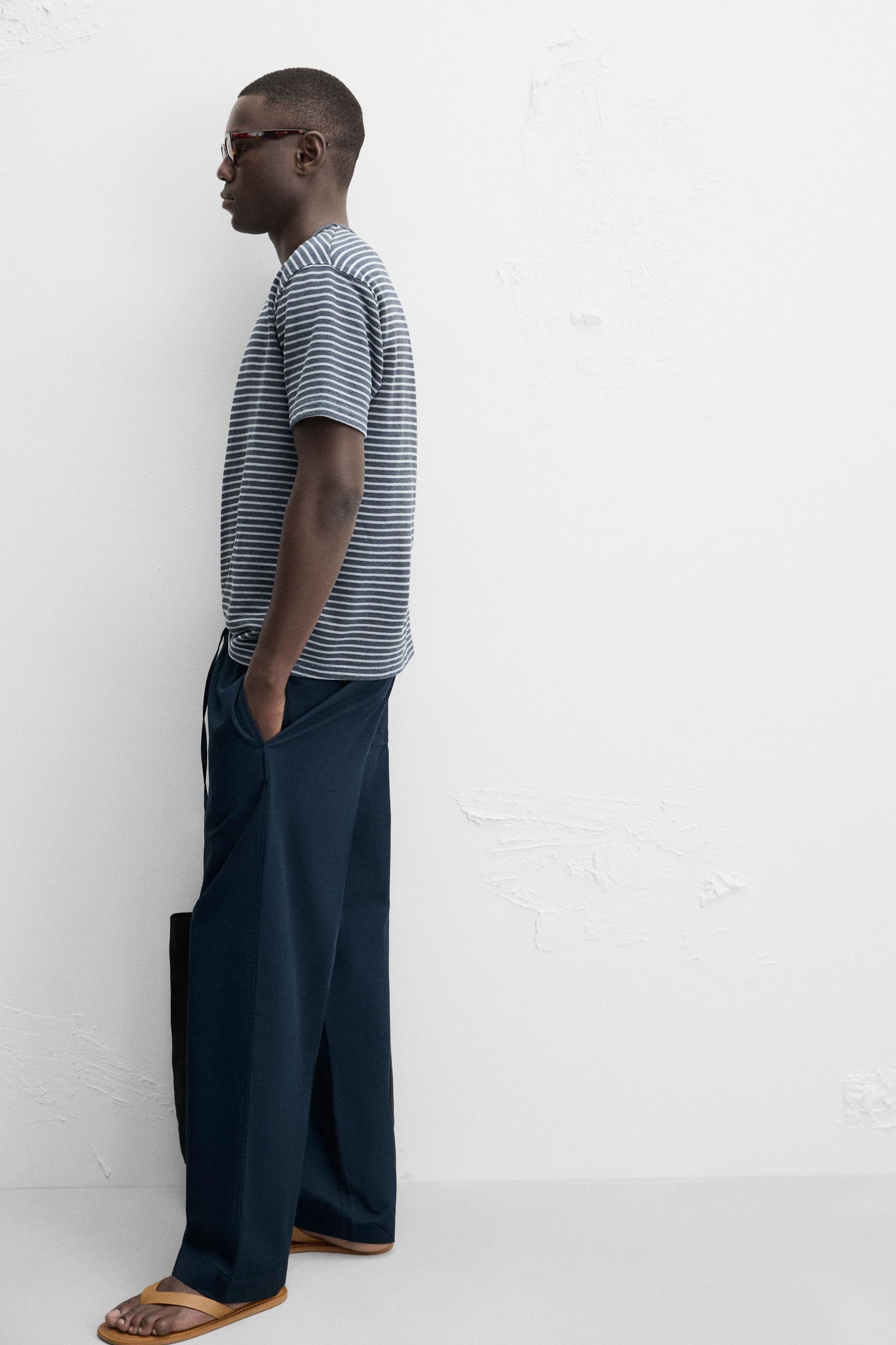 RELAXED FIT STRAIGHT-LEG TROUSERS - Image 5