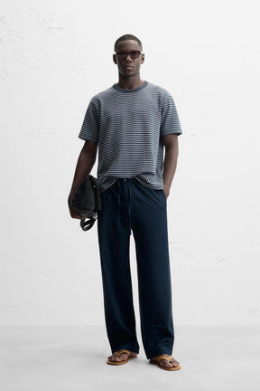 RELAXED FIT STRAIGHT-LEG TROUSERS - Image 1