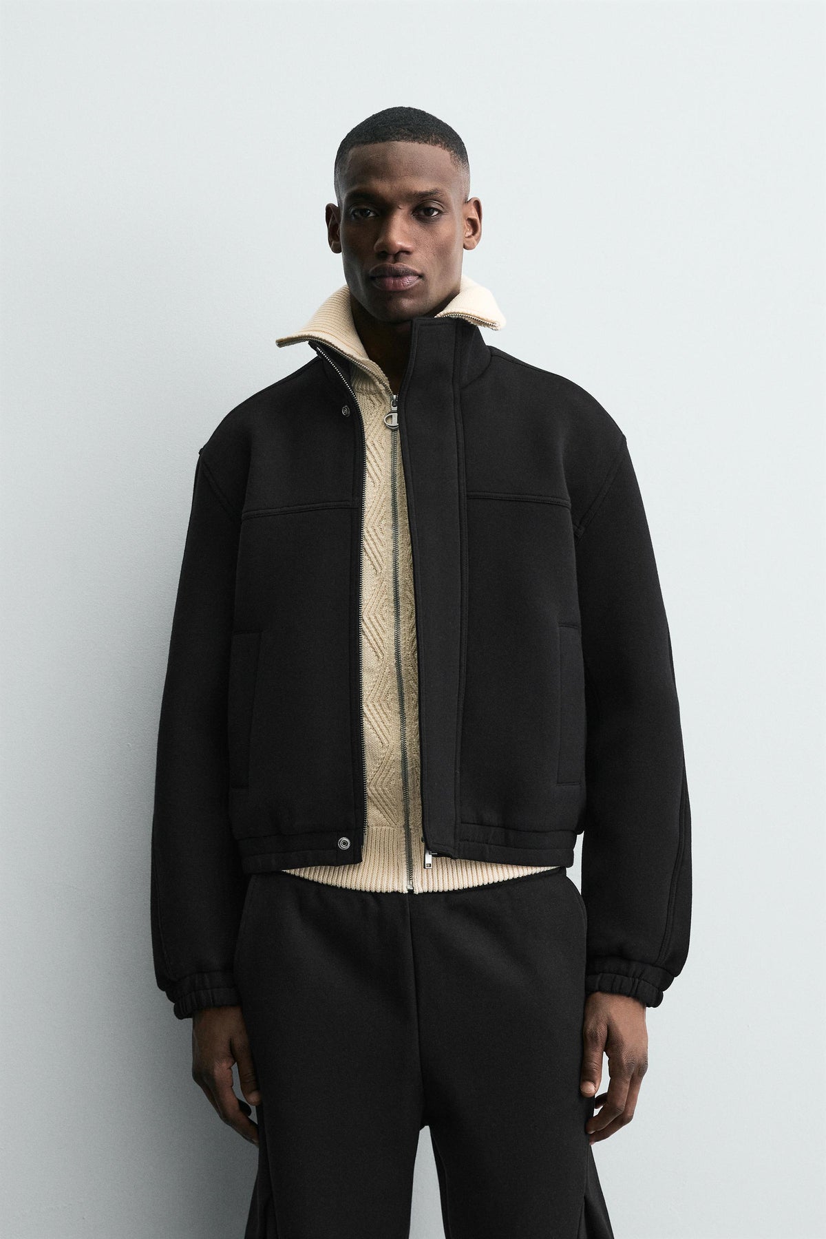 NEOPRENE-EFFECT BOXY FIT JACKET - Image 2