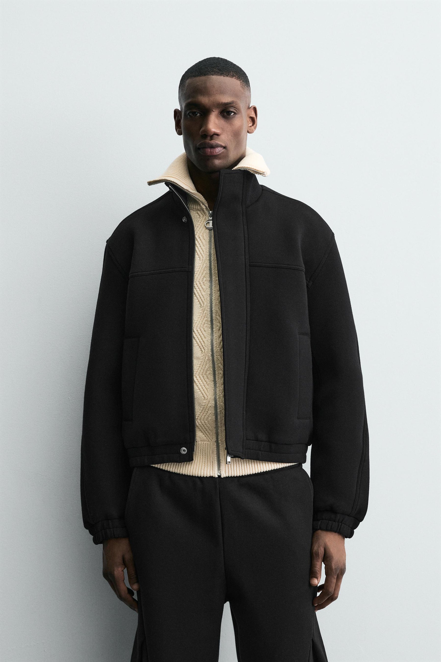 NEOPRENE-EFFECT BOXY FIT JACKET - Image 2