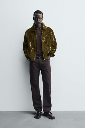 TEXTURED JACQUARD JACKET - Image 1