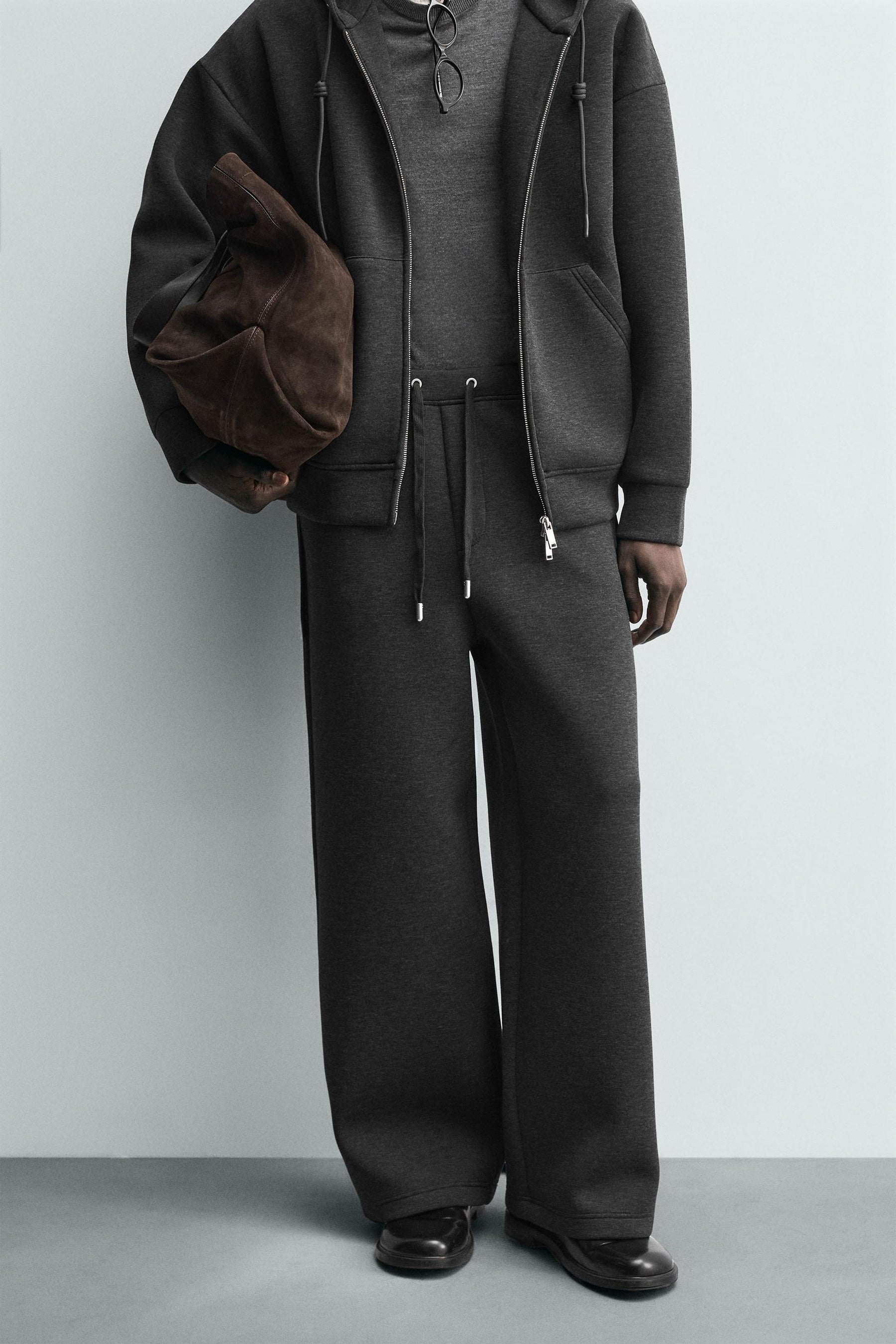 Wide Neoprene Trousers