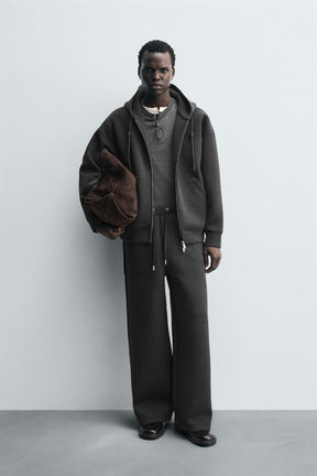 Wide Neoprene Trousers