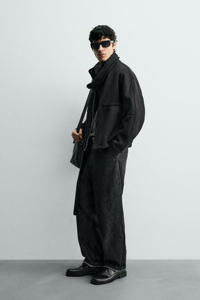 RIBBED BOXY FIT JACKET - Image 4