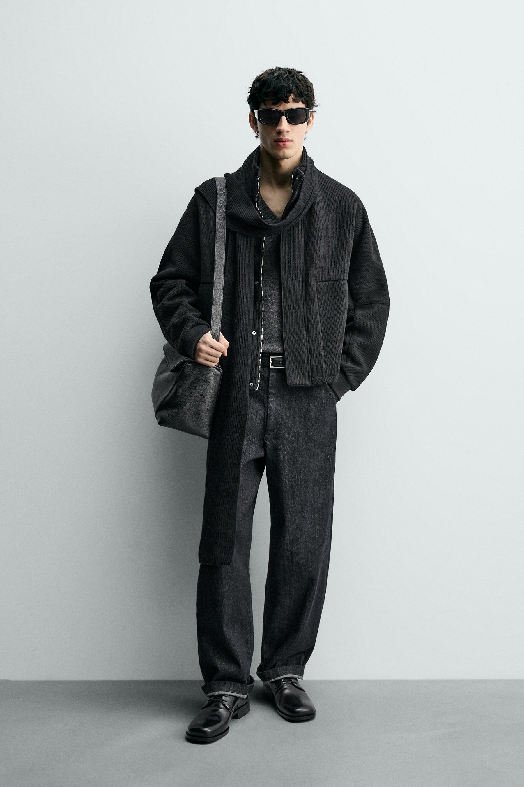 RIBBED BOXY FIT JACKET - Image 1