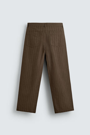 BALLOON FIT STRIPED JACQUARD TROUSERS - Image 8