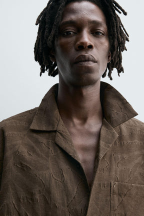 FLORAL JACQUARD SHIRT - Image 5