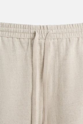 LINEN - VISCOSE BERMUDA SHORTS - Image 8