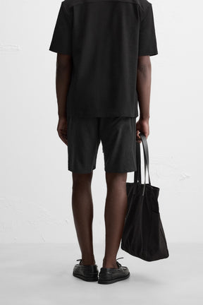 LINEN - VISCOSE BERMUDA SHORTS - Image 3