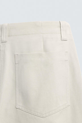 TEXTURED CANVAS TROUSERS - Image 9