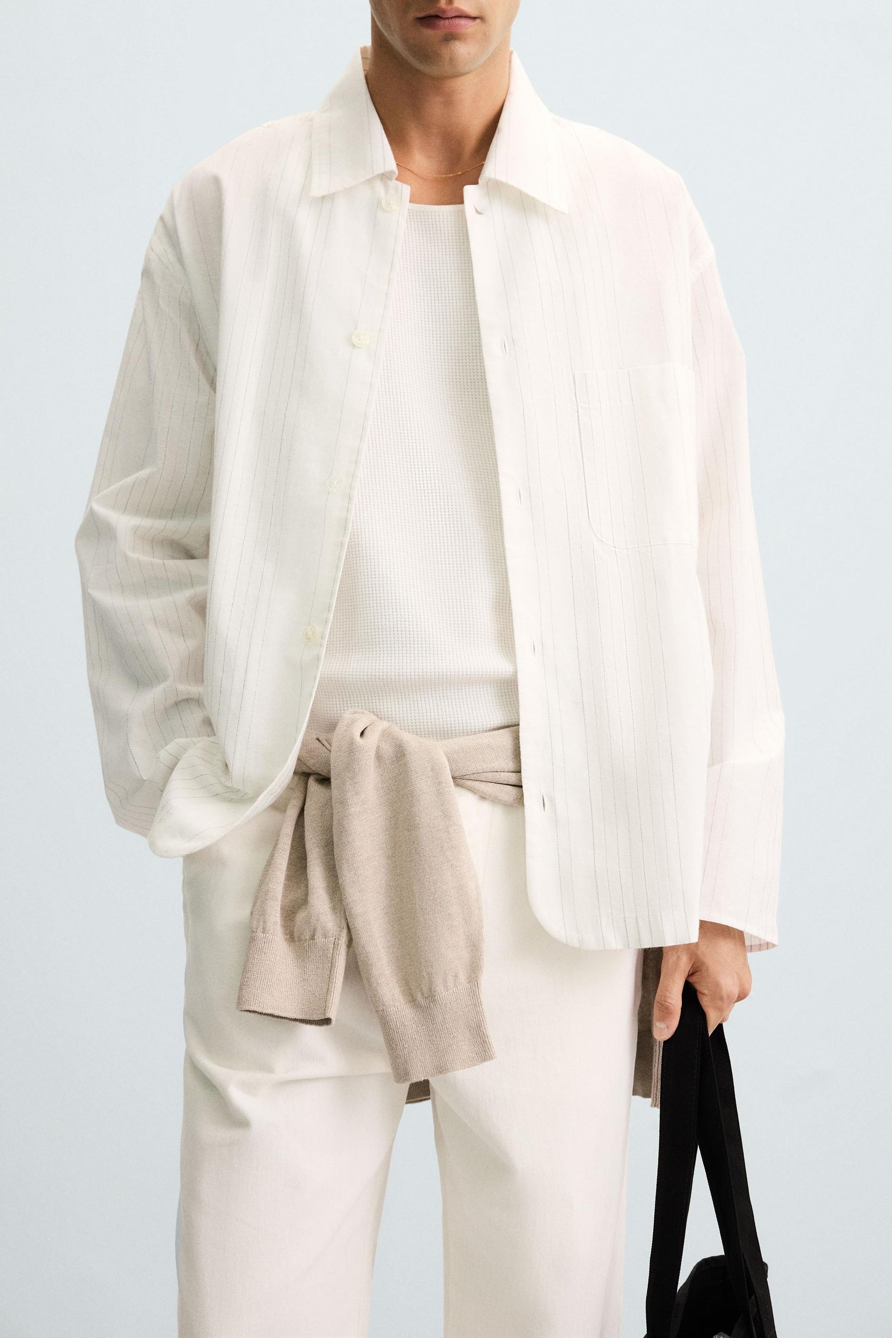 STRIPED TEXTURED SHIRT - Image 6