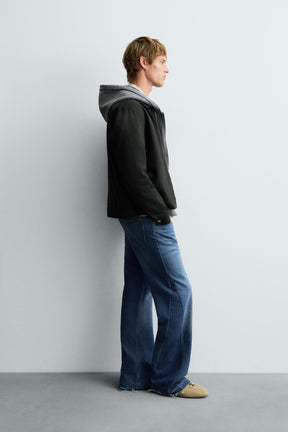 DENIM ZIP-UP OVERSHIRT - Image 4