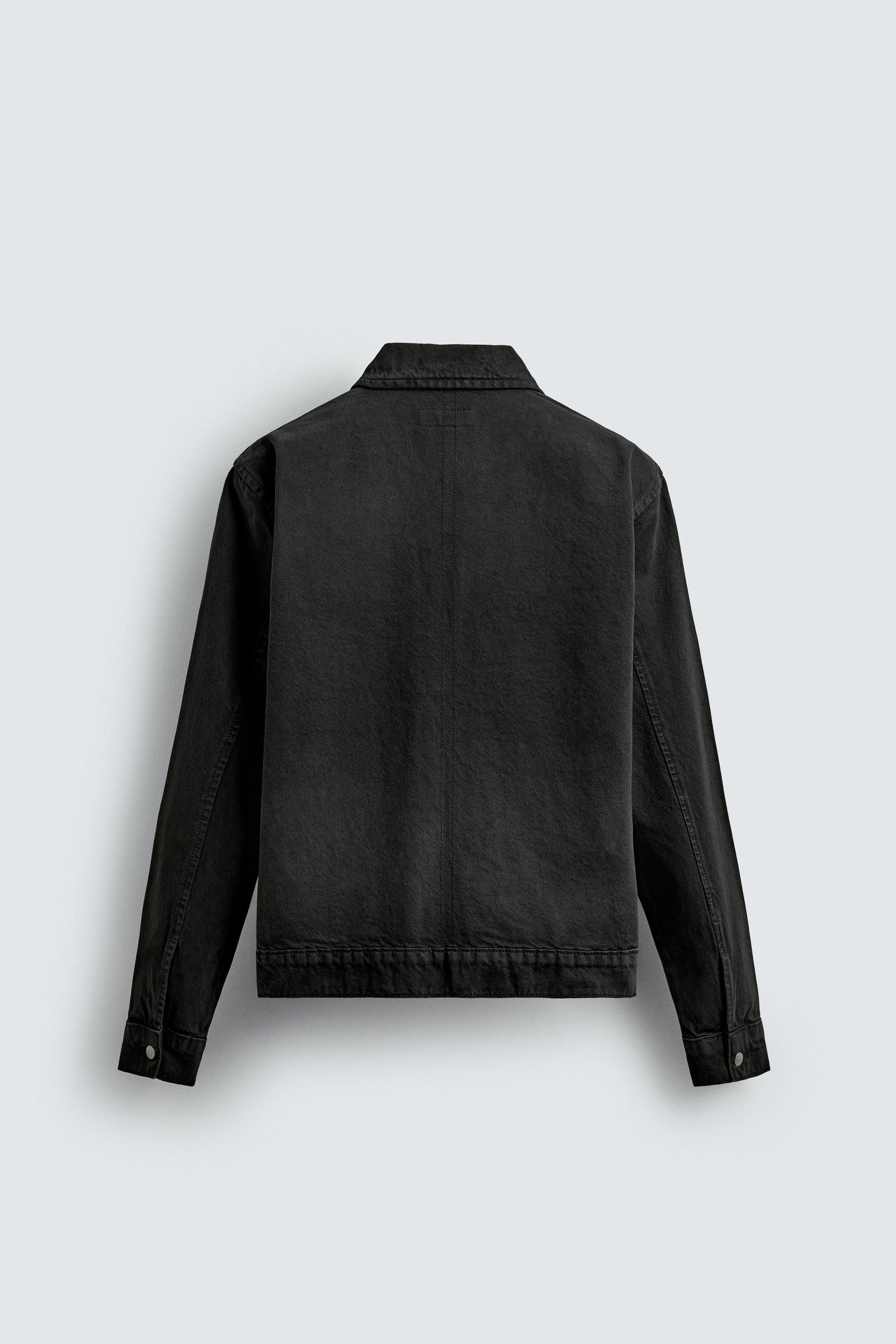 DENIM ZIP-UP OVERSHIRT - Image 7