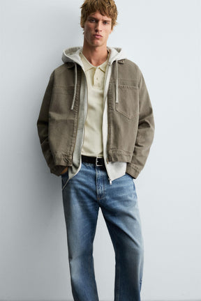 DENIM ZIP-UP OVERSHIRT - Image 6