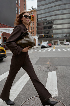 Schlaghosen mit Kontrast