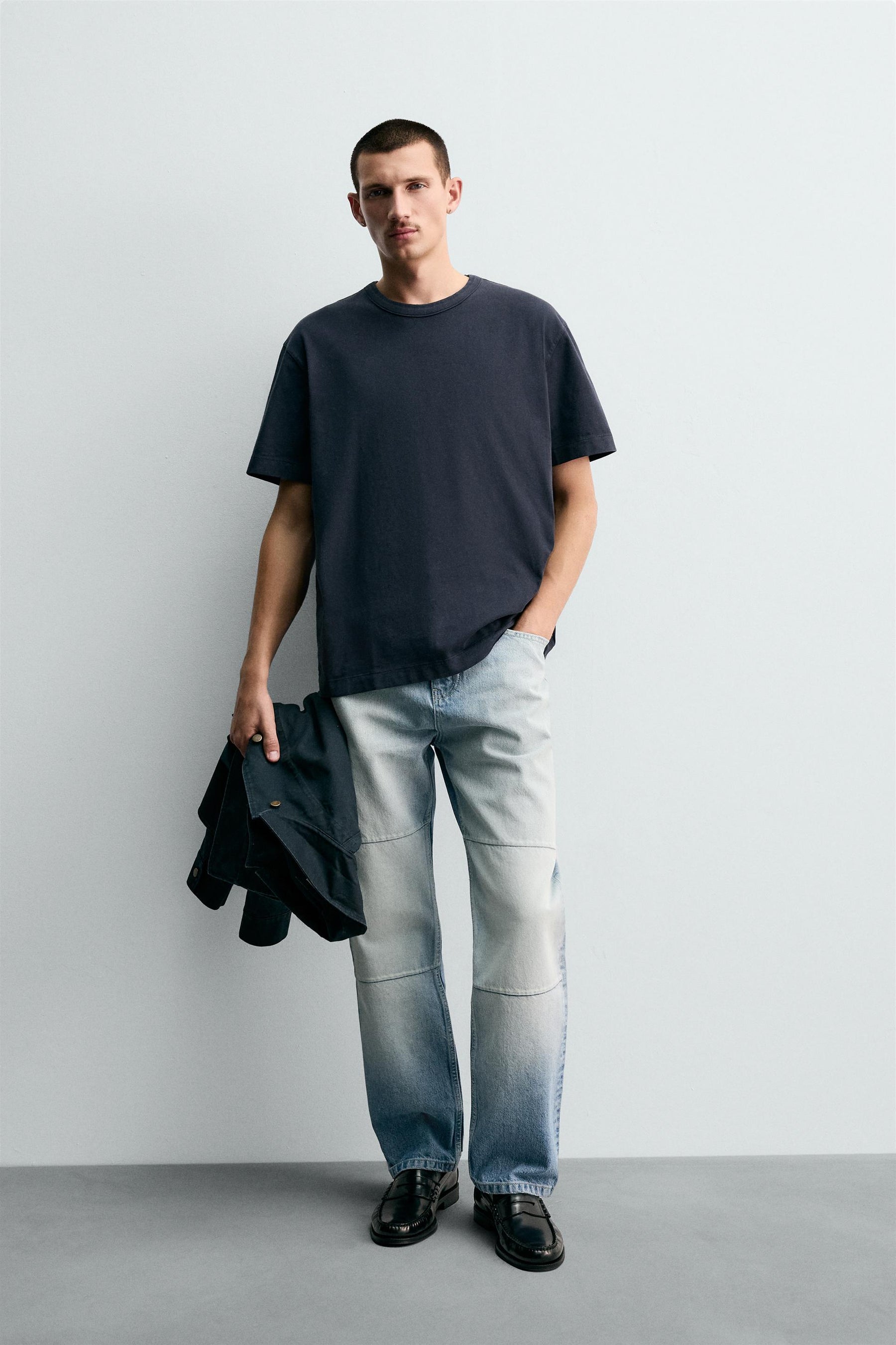 RELAXED FIT T-SHIRT WITH BINDING - Image 1