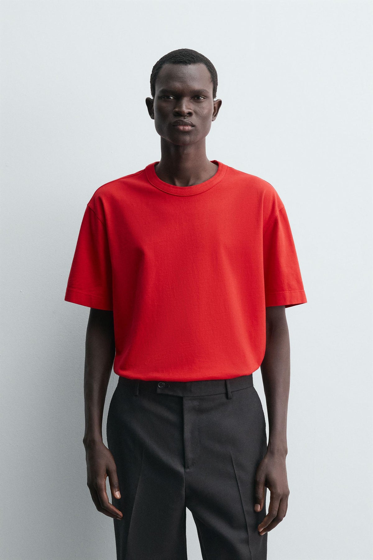 RELAXED FIT T-SHIRT WITH BINDING - Image 2