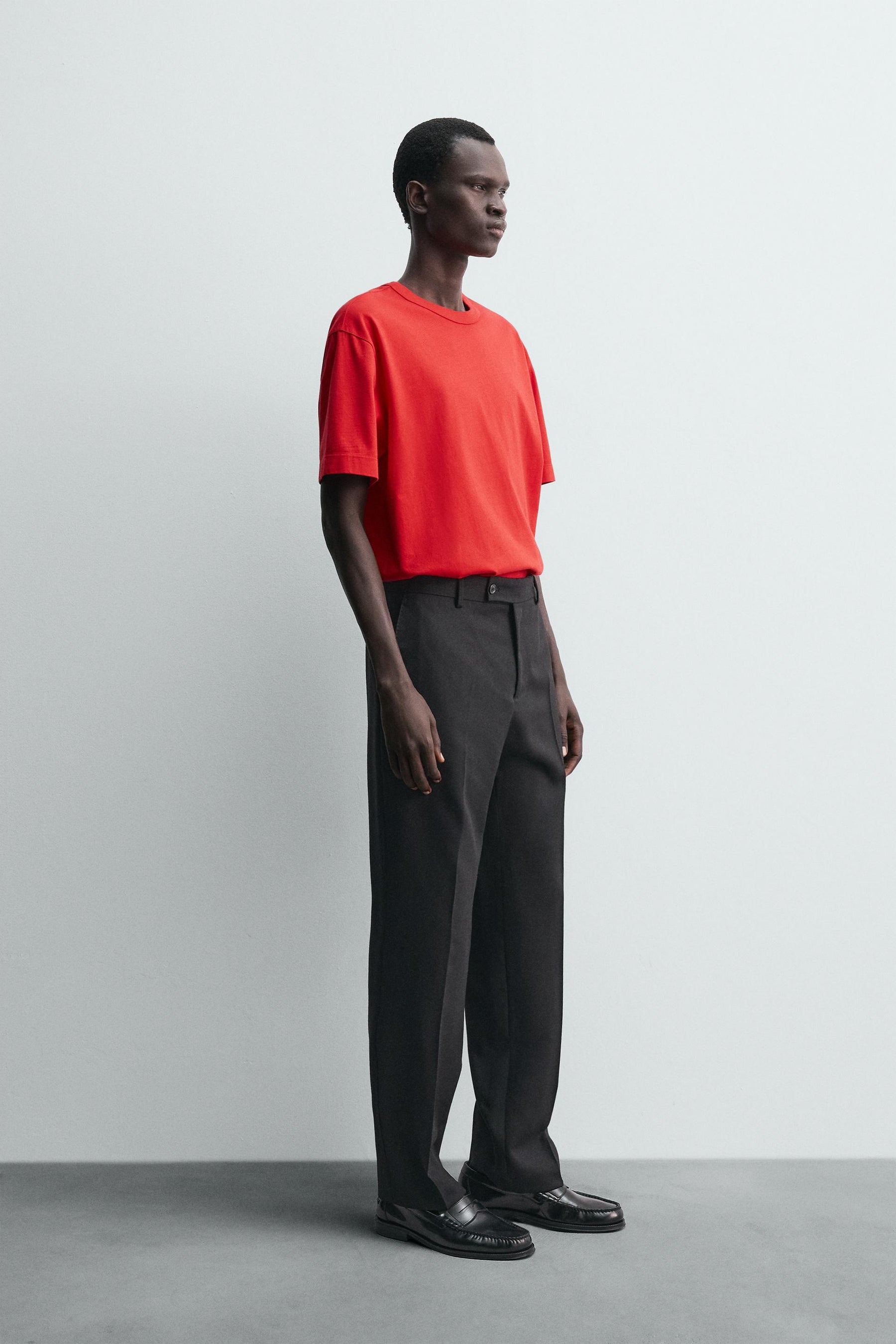 RELAXED FIT T-SHIRT WITH BINDING - Image 4