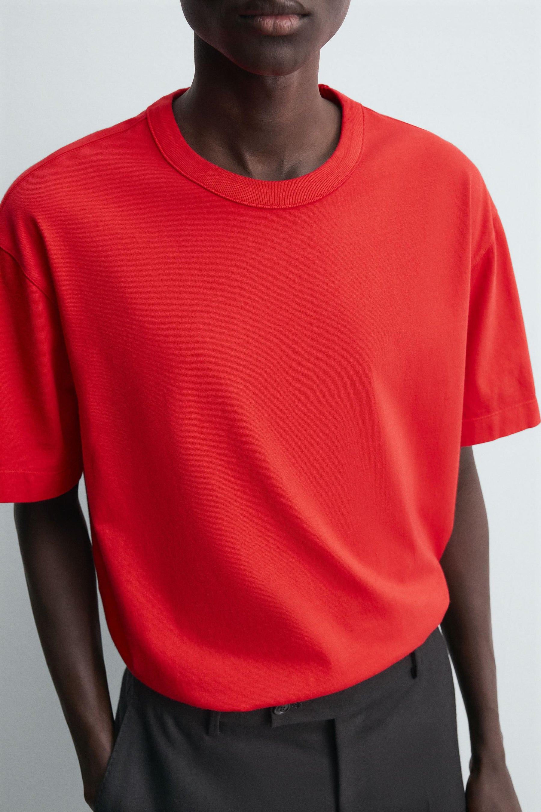 RELAXED FIT T-SHIRT WITH BINDING - Image 6