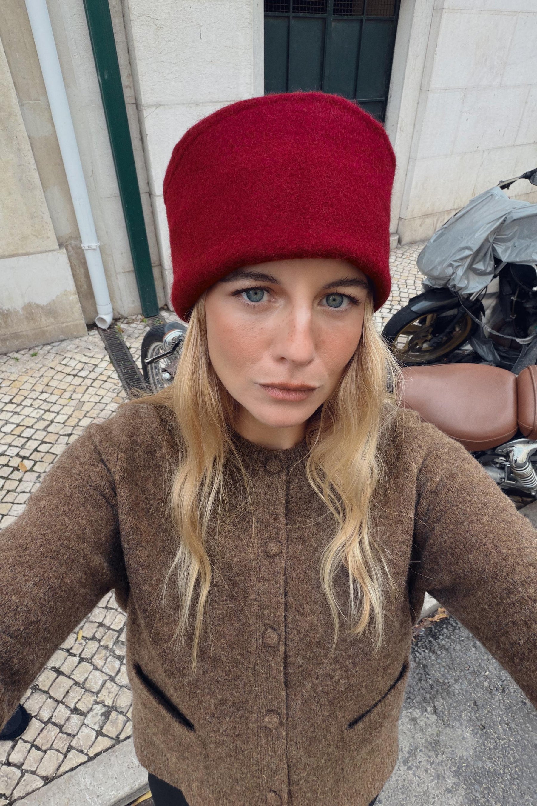 Strickjacke mit bezogenem