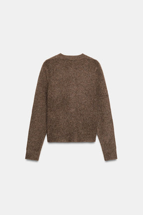 Strickjacke mit bezogenem