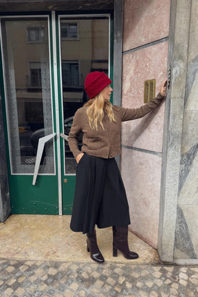 Strickjacke mit bezogenem