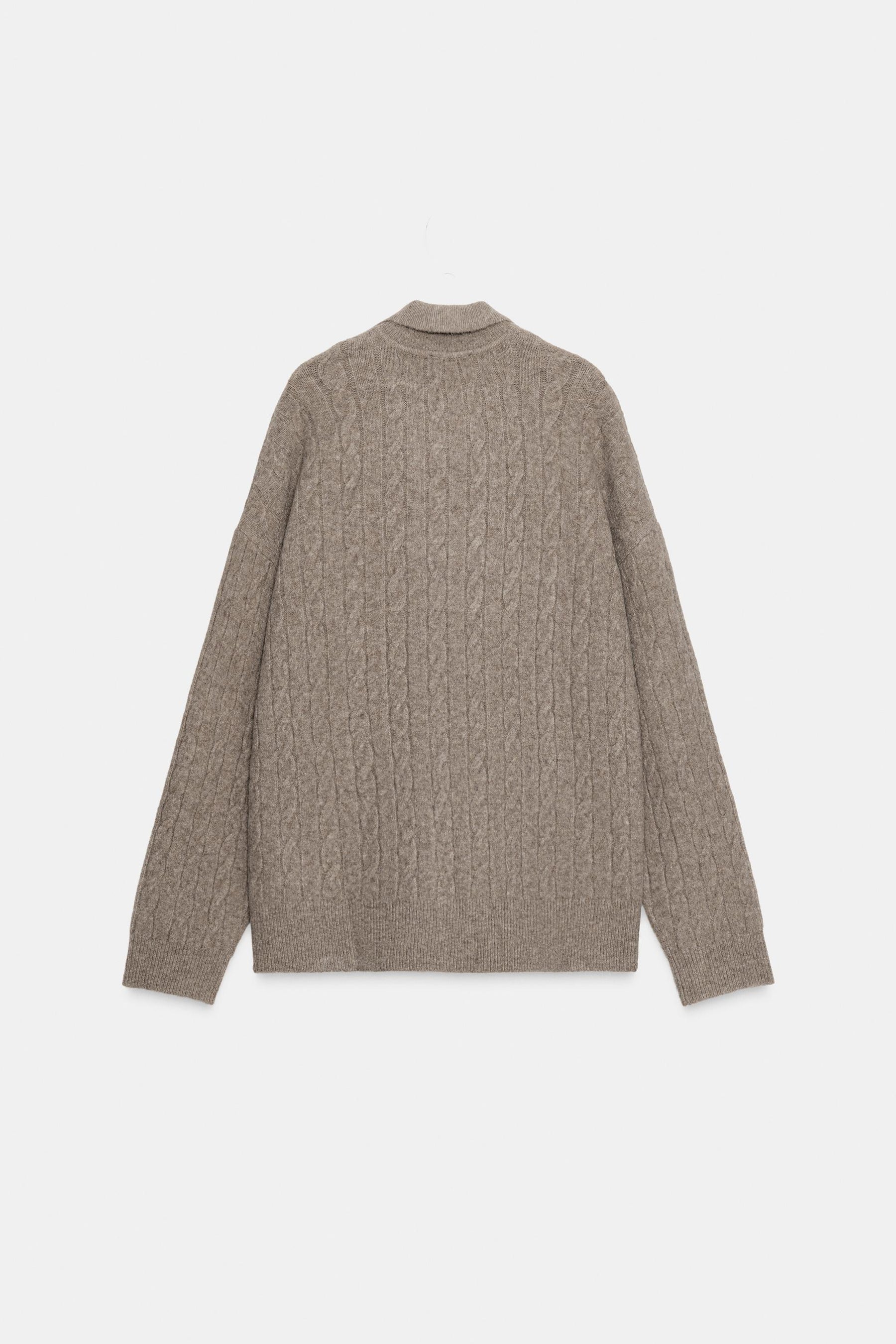 Zopfstrickpullover