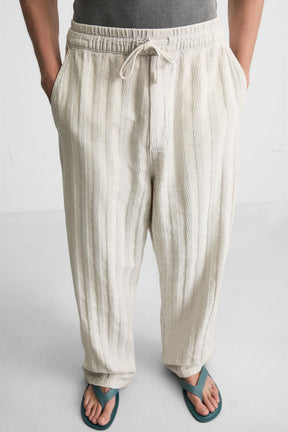 RELAXED FIT JACQUARD TROUSERS - Image 5