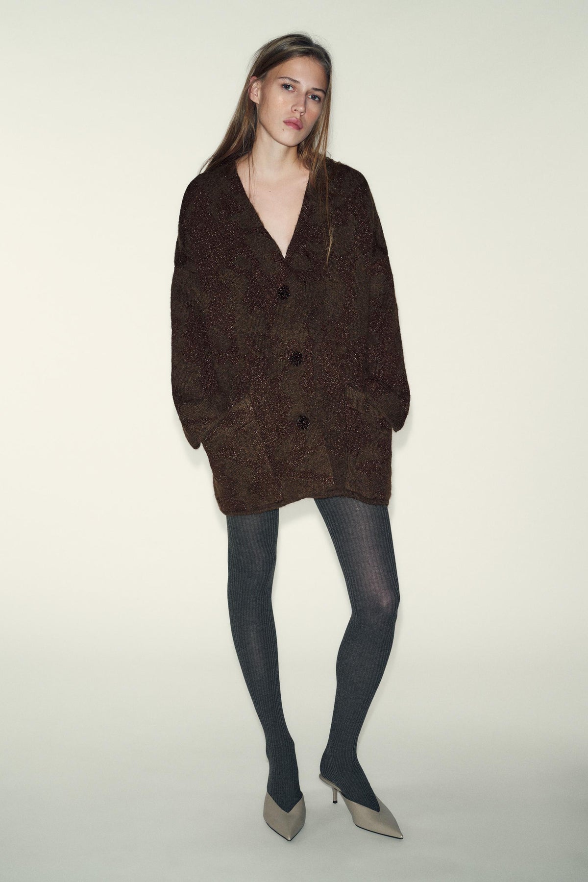 Gerippte Strumpfhosen