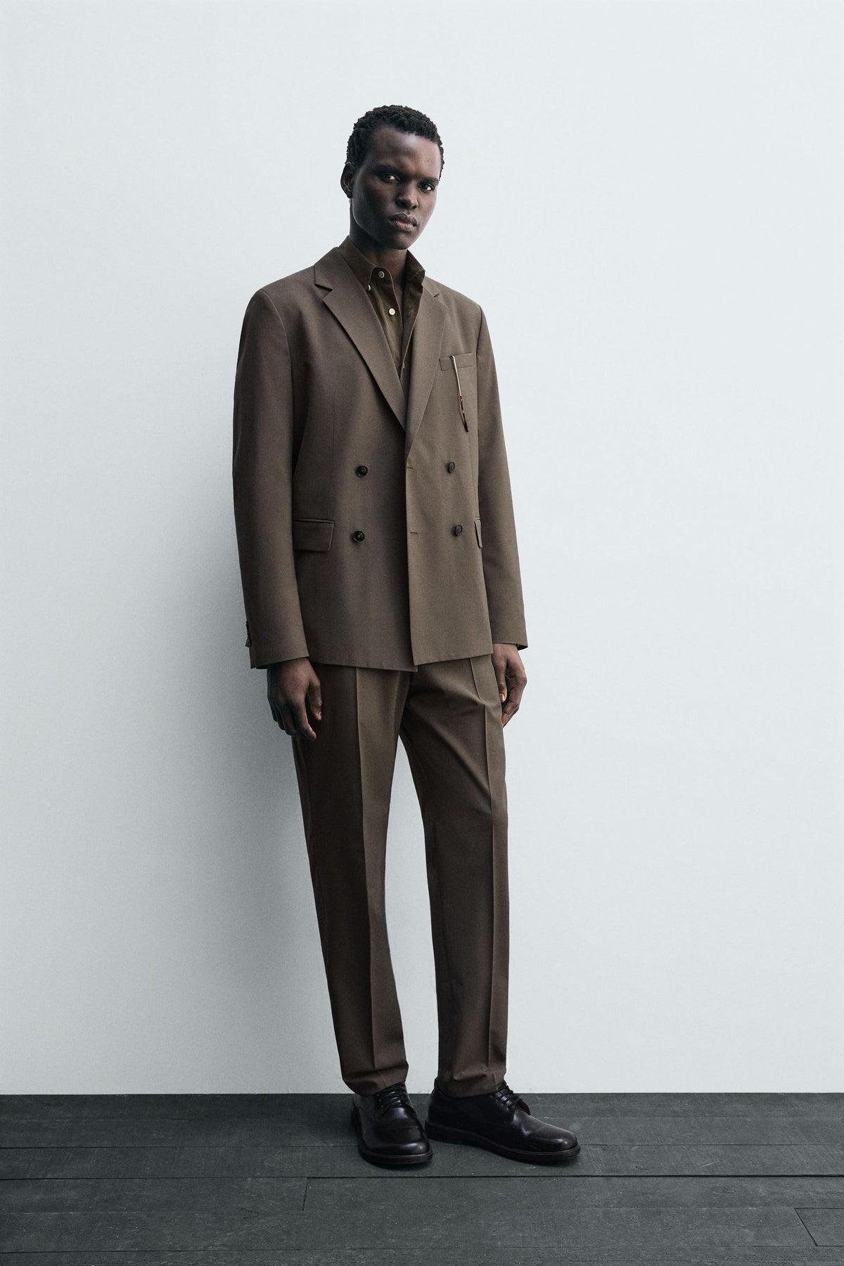 DOUBLE-BREASTED SUIT BLAZER - Image 1