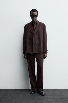 WOOL BLEND DOUBLE-BREASTED BLAZER - Image 1