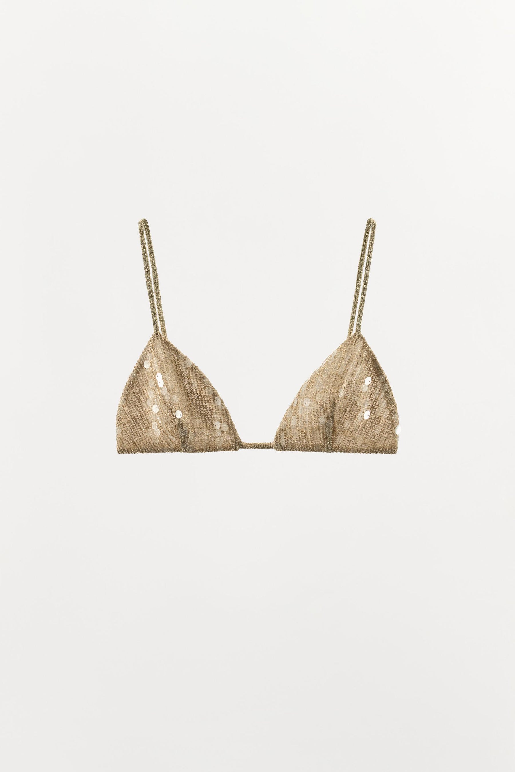 METALLISCHES DREIECK-BRALETTE
