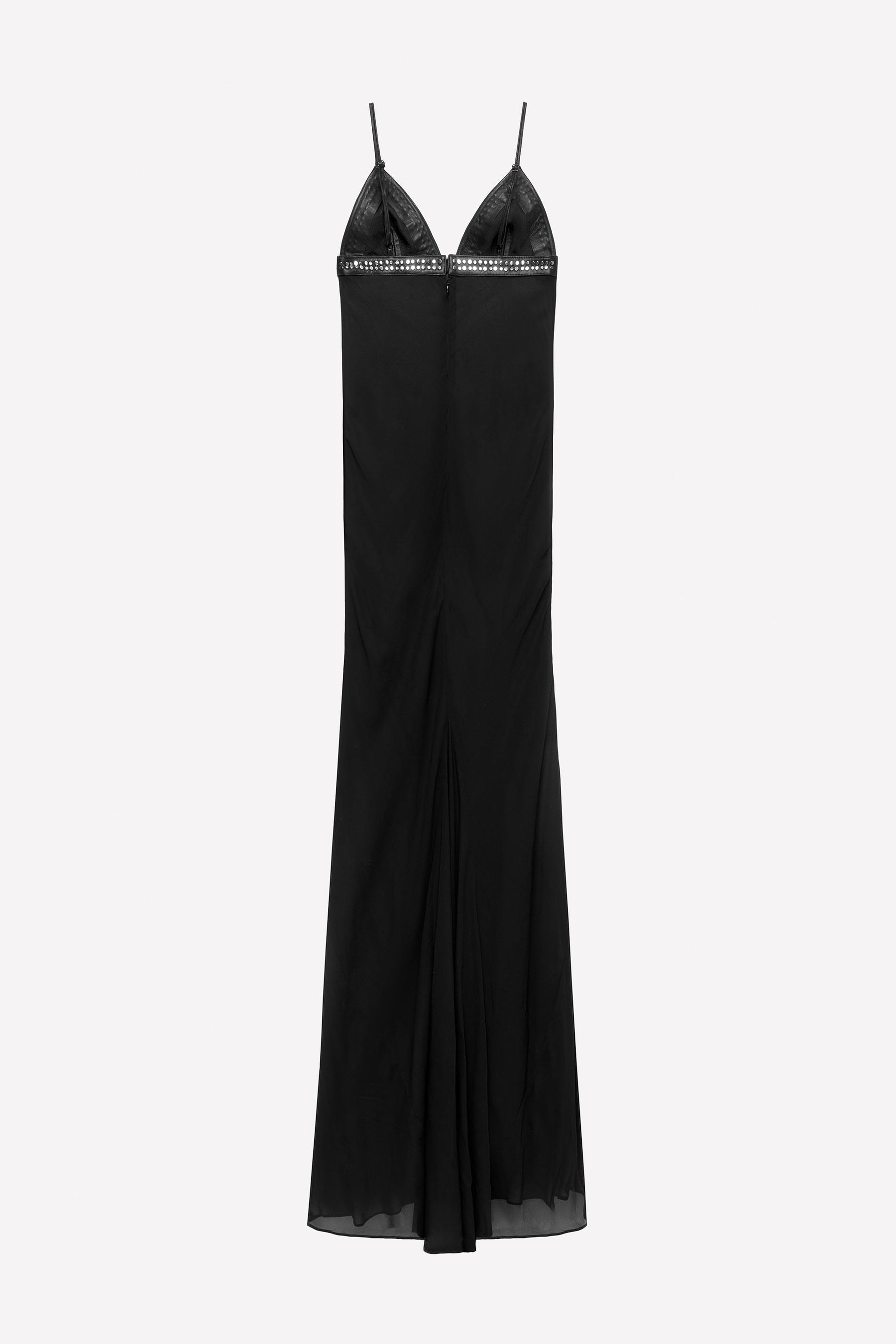 CONTRAST LEATHER DRESS LUDOVIC DE SAINT SERNIN x - Image 2