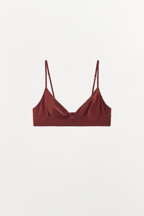 Dreieck-Bralette aus Seide