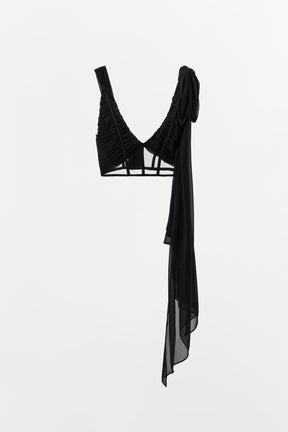 Drapiertes Korsett-Top