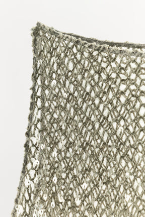 Paillettenbesetztes asymmetrisches Top